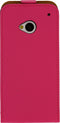 Mobilize Ultra Slim Flip Case HTC One Fuchsia