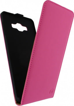 Mobilize (Ultra slim serie) flip case hoesje - Magnetische sluiting - Roze kunstleer - voor Samsung Galaxy A7 (MOB-USFCF-A7)