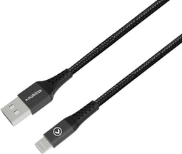 Mobilize USB-A naar Apple Lightning Kabel MFI 0.2 Meter - Zwart