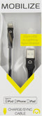 Mobilize USB-A naar Apple Lightning Kabel MFI 0.2 Meter - Zwart