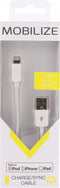 Mobilize USB-A naar Apple Lightning Kabel MFI 1 Meter - Wit