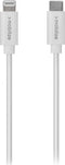 Mobilize USB-C naar Apple Lightning Kabel MFI 1 Meter - Wit