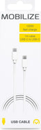 Mobilize USB-C naar USB-C Kabel 1 Meter - Wit