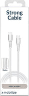 Mobilize USB-C naar USB-C Kabel 2 Meter - Wit