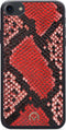 Mobilize Velvet Clutch Apple iPhone SE 2020 / 8 / 7 Hoesje Red Snake