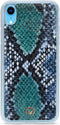 Mobilize Velvet Clutch for Apple iPhone XR Royal Blue Snake