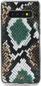 Mobilize Velvet Clutch Samsung Galaxy S10 Hoesje Green Snake