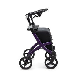 Mobio Rollz Flex rollator met grote tas Standaard / Paars
