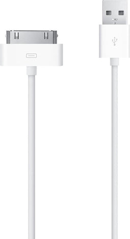 Mobiparts 30-pins naar USB kabel / wit - 3 meter