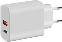 Mobiparts - 45 Watt Universele QC Snellader 45W - USB-C - Geschikt voor o.a. Tablets, Apple iPhone en Samsung Smartphones - Wit