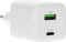 Mobiparts - 45Watt Universele GaN QC Snellader 45W - 2 Poorten (USB-C & USB-A) - GaN Technologie - PD 3.0 - Geschikt voor o.a. Tablets, Apple iPhone en Samsung Smartphones