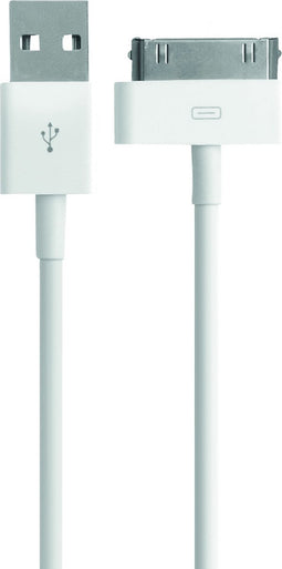 Mobiparts Apple 30 Pin to USB Kabel 2.4A 1m - Wit