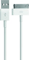 Mobiparts Apple 30 Pin to USB Kabel 2.4A 1m - Wit