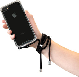 Mobiparts Apple iPhone 7/8/SE (2020/2022) Zwart Cord hoesje