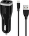 Mobiparts Autoloader - 12W/2.4A - 2 USB Poorten - Smart IC incl. 1m MFi Lighting Kabel - Zwart