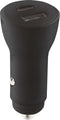 Mobiparts Car Charger 2-port 30W PD Fast Charging - Zwart