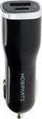 Mobiparts Car Charger Dual USB-A en USB-C 12W/2.4A - Zwart