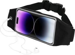 Mobiparts Comfort Fit Sport Belt geschikt voor Apple iPhone 14 Pro - Zwart