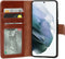 Mobiparts Excellent Wallet Case 2.0 Samsung Galaxy S21 Oaked Cognac