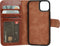 Mobiparts Excellent Wallet Case geschikt voor Apple iPhone 14 - Bruin