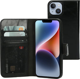 Mobiparts Excellent Wallet Case geschikt voor Apple iPhone 14 - Zwart