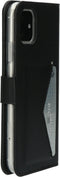 Mobiparts hoesje geschikt voor Apple iPhone 11 - Wallet/Boekhoesje - Eco Leer - Magneet Sluiting - Opberg vakken - Zwart