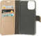 Mobiparts hoesje geschikt voor Apple iPhone 12/12 Pro - Saffiano Wallet/Portemonnee hoesje - Magneet Sluiting - 3 Opbergvakken - Koper