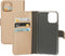 Mobiparts hoesje geschikt voor Apple iPhone 12/12 Pro - Saffiano Wallet/Portemonnee hoesje - Magneet Sluiting - 3 Opbergvakken - Koper