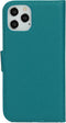 Mobiparts hoesje geschikt voor Apple iPhone 12/12 Pro - Saffiano Wallet/Portemonnee hoesje - Magneet Sluiting - 3 Opbergvakken - Blauw