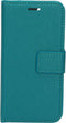 Mobiparts hoesje geschikt voor Apple iPhone 12 Mini - Saffiano Wallet/Portemonnee hoesje - Magneet Sluiting - 3 Opbergvakken - Turquoise