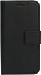Mobiparts hoesje geschikt voor Apple iPhone 12 Mini - Wallet/Boekhoesje - Eco Leer - Magneet Sluiting - Opberg vakken - Zwart