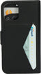 Mobiparts hoesje geschikt voor Apple iPhone 12 Mini - Wallet/Boekhoesje - Eco Leer - Magneet Sluiting - Opberg vakken - Zwart