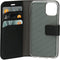 Mobiparts hoesje geschikt voor Apple iPhone 12 Mini - Wallet/Boekhoesje - Eco Leer - Magneet Sluiting - Opberg vakken - Zwart