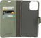 Mobiparts hoesje geschikt voor Apple iPhone 12 Pro Max - Wallet/Boekhoesje - Eco Leer - Magneet Sluiting - Opberg vakken - Groen