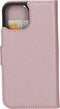 Mobiparts hoesje geschikt voor Apple iPhone 13 Mini - Saffiano Wallet/Portemonnee hoesje - Magneet Sluiting - 3 Opbergvakken - Roze