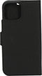 Mobiparts hoesje geschikt voor Apple iPhone 13 Mini - Saffiano Wallet/Portemonnee hoesje - Magneet Sluiting - 3 Opbergvakken - Zwart