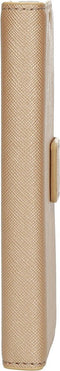 Mobiparts hoesje geschikt voor Apple iPhone 13 Mini - Saffiano Wallet/Portemonnee hoesje - Magneet Sluiting - 3 Opbergvakken - Koper