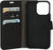 Mobiparts hoesje geschikt voor Apple iPhone 13 Pro - Saffiano Wallet/Portemonnee hoesje - Magneet Sluiting - 3 Opbergvakken - Zwart