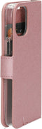 Mobiparts hoesje geschikt voor Apple iPhone 13 Pro - Saffiano Wallet/Portemonnee hoesje - Magneet Sluiting - 3 Opbergvakken - Roze