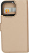 Mobiparts hoesje geschikt voor Apple iPhone 13 Pro - Saffiano Wallet/Portemonnee hoesje - Magneet Sluiting - 3 Opbergvakken - Koper
