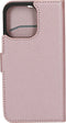 Mobiparts hoesje geschikt voor Apple iPhone 13 Pro - Saffiano Wallet/Portemonnee hoesje - Magneet Sluiting - 3 Opbergvakken - Roze
