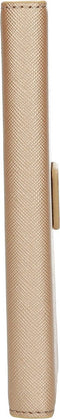 Mobiparts hoesje geschikt voor Apple iPhone 13 Pro - Saffiano Wallet/Portemonnee hoesje - Magneet Sluiting - 3 Opbergvakken - Koper