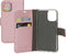 Mobiparts hoesje geschikt voor Apple iPhone 13 Pro - Saffiano Wallet/Portemonnee hoesje - Magneet Sluiting - 3 Opbergvakken - Roze