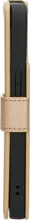 Mobiparts hoesje geschikt voor Apple iPhone 13 Pro - Saffiano Wallet/Portemonnee hoesje - Magneet Sluiting - 3 Opbergvakken - Koper