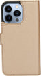 Mobiparts hoesje geschikt voor Apple iPhone 13 Pro - Saffiano Wallet/Portemonnee hoesje - Magneet Sluiting - 3 Opbergvakken - Koper