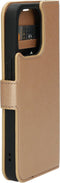 Mobiparts hoesje geschikt voor Apple iPhone 13 Pro - Saffiano Wallet/Portemonnee hoesje - Magneet Sluiting - 3 Opbergvakken - Koper
