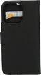Mobiparts hoesje geschikt voor Apple iPhone 13 Pro - Saffiano Wallet/Portemonnee hoesje - Magneet Sluiting - 3 Opbergvakken - Zwart