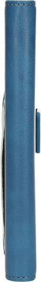 Mobiparts hoesje geschikt voor Apple iPhone 13 - Saffiano Wallet/Portemonnee hoesje - Magneet Sluiting - 3 Opbergvakken - Turquoise