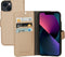 Mobiparts hoesje geschikt voor Apple iPhone 13 - Saffiano Wallet/Portemonnee hoesje - Magneet Sluiting - 3 Opbergvakken - Koper