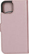 Mobiparts hoesje geschikt voor Apple iPhone 13 - Saffiano Wallet/Portemonnee hoesje - Magneet Sluiting - 3 Opbergvakken - Roze